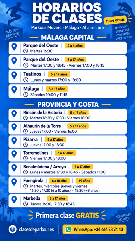horario clases malaga parkour 26-27 v1.2